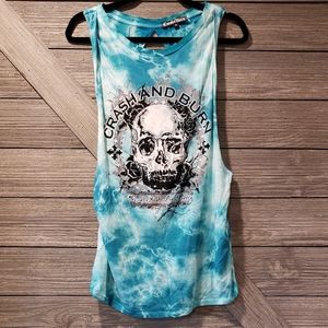 Ladies Crash & Burn tank sz S